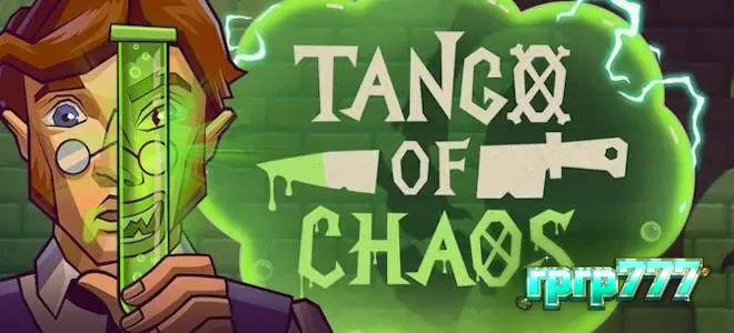 Tampilan antarmuka permainan slot Tango of Chaos pada perangkat seluler